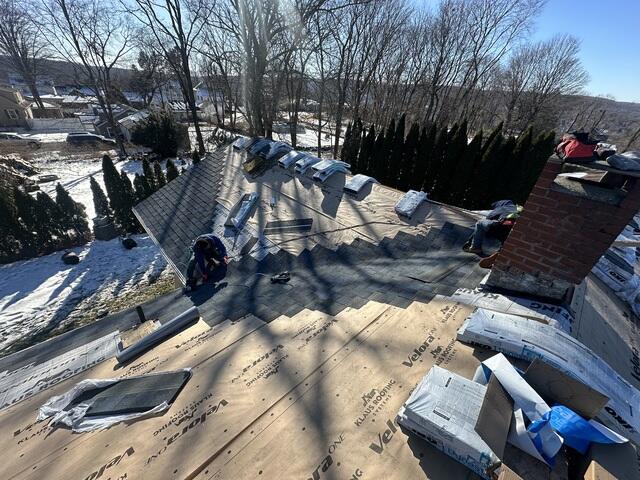 Shingles Are Applied