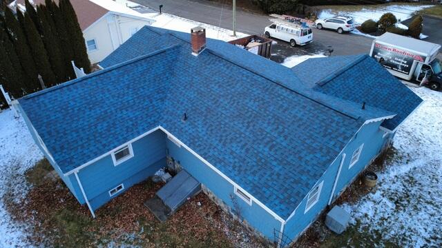 Aerial View of Completed Roof