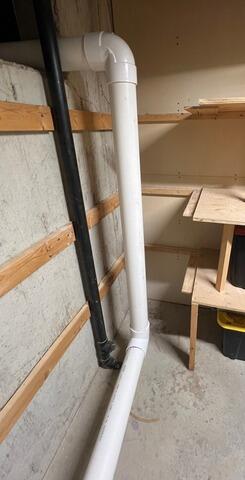 Radon Mitigation piping