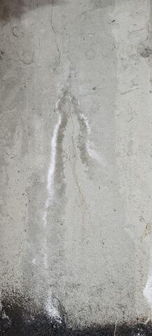 small vertical crack in foundation wall