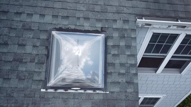 Close-Up of Old Skylight