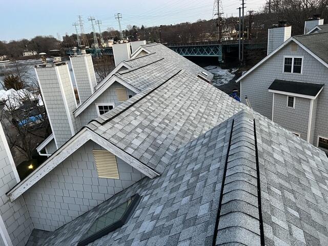 Hip and Ridge Shingles Are Installed