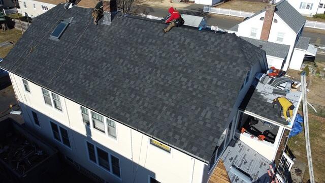 Shingles on Eaves and Ridge Vent Installed