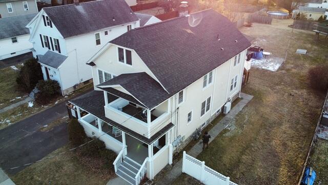 Completed Roof Installation: Front View