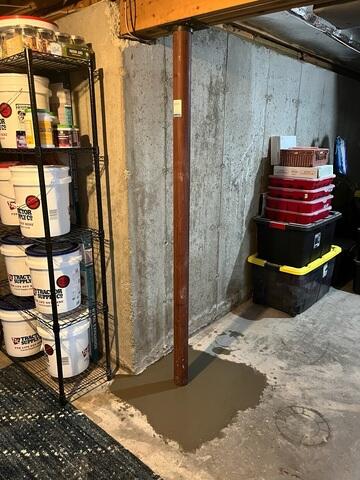 Lally Column Completed Installation