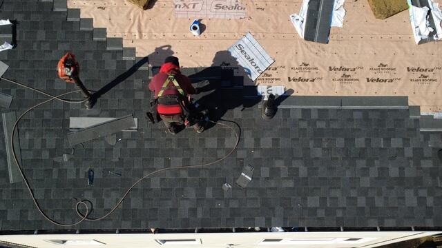 Shingles Are Installed