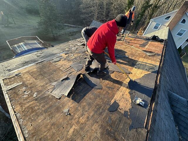 Shingles Are Removed