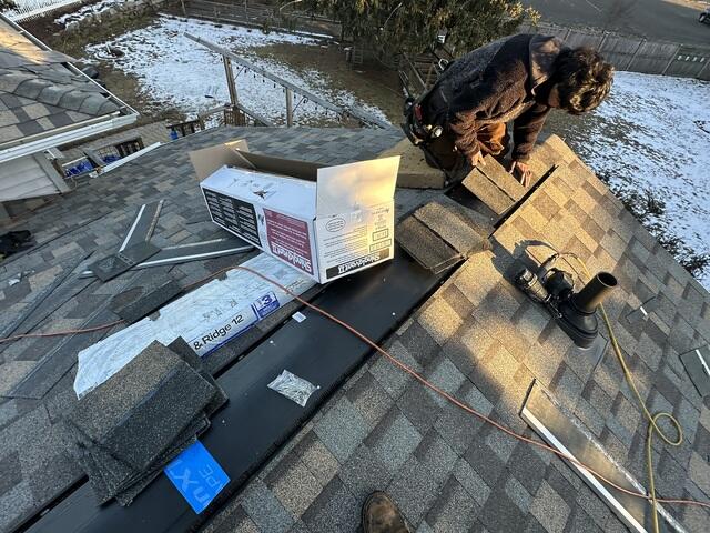 Ridge Vent Is Installed