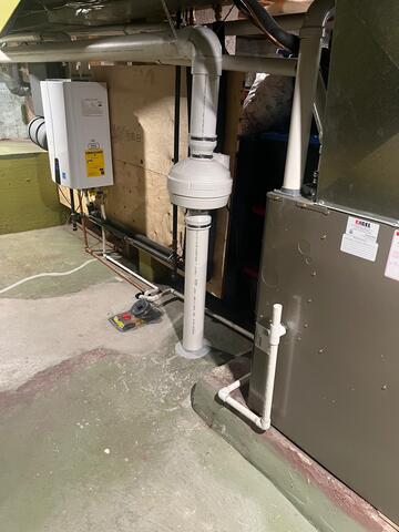 sub-slab depressurization radon mitigation system