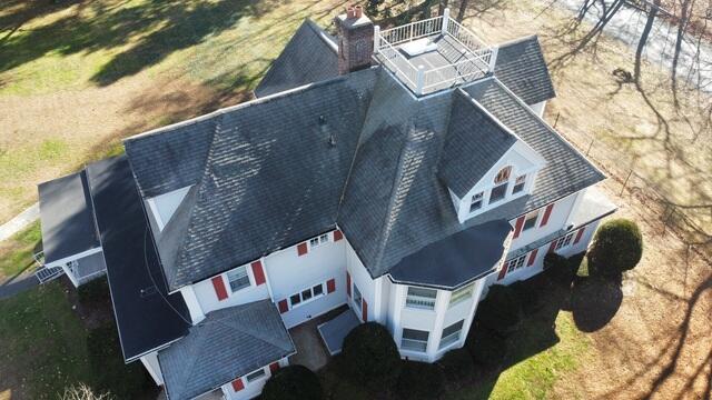 Aerial View: Before Roof Replacement