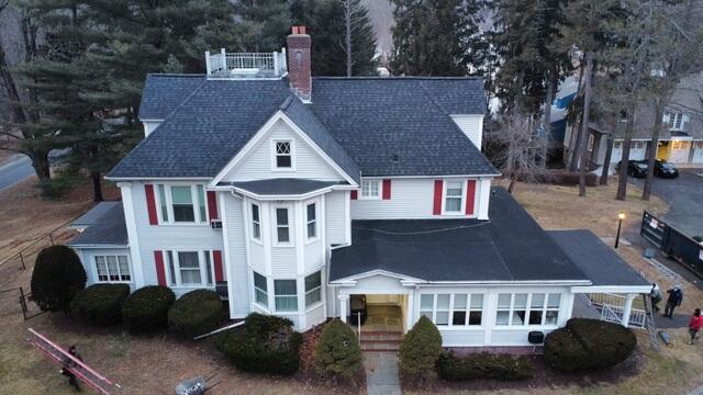 Completed Roof Installation: Front View