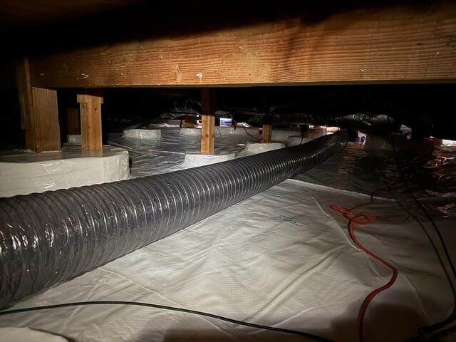 Installation of SaniDry Dehumidifier