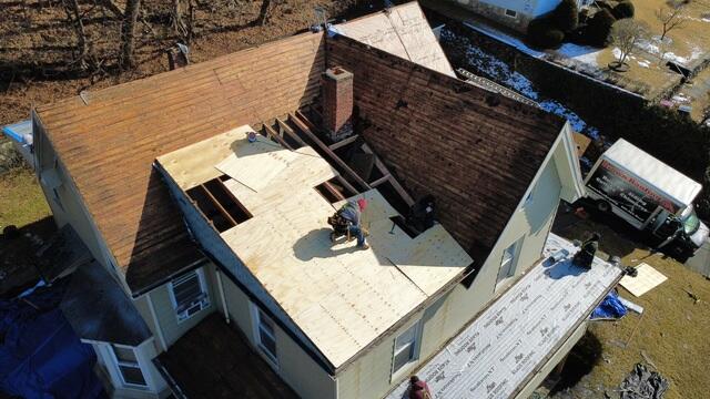 Section of Sheathing Completely Reinstalled
