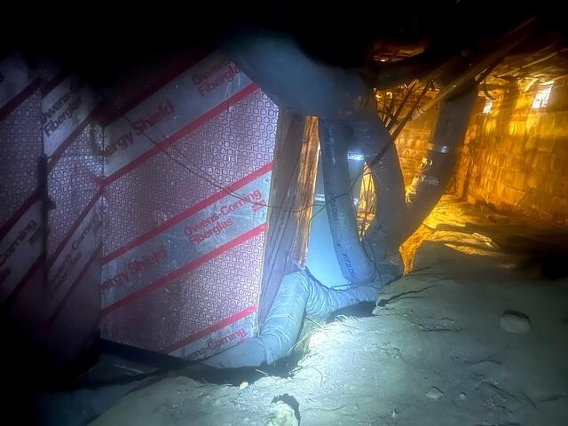 Before Encapsulating Crawl Space