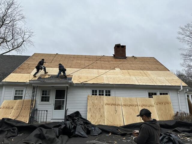 The Roof Sheathing Is Replaced