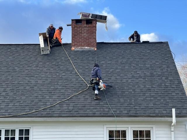 Shingles Are Installed & Ridge Vent Is Added