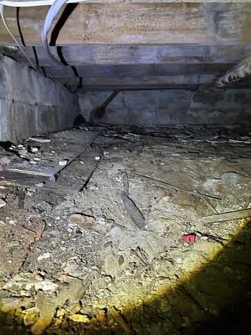 Damp Crawl Space