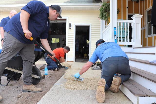 DuraStone Installation in Progress