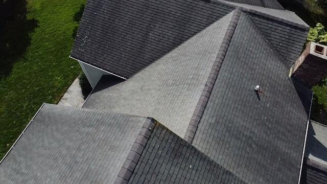 Roof Before: Stains & Lichen