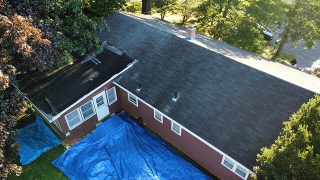 Roof Before: Discoloration & Peeling