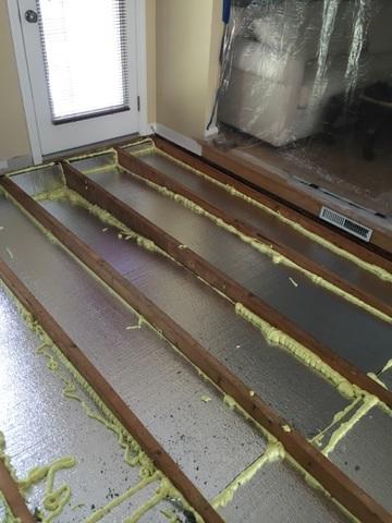 Sealed with spray foam