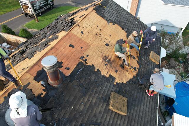 Shingle Teardown Begins