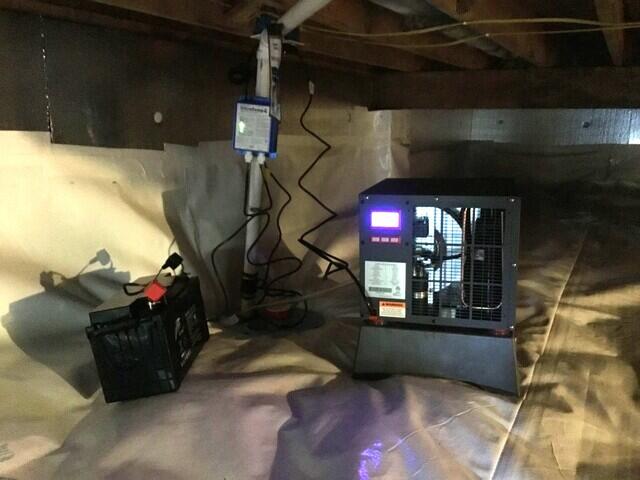 Crawl Space Dehumidifier and Sump Pump