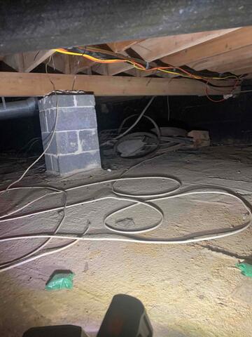 Damp Crawl Space