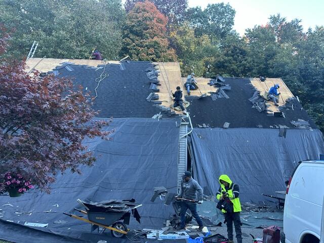 Old Shingles Are Removed
