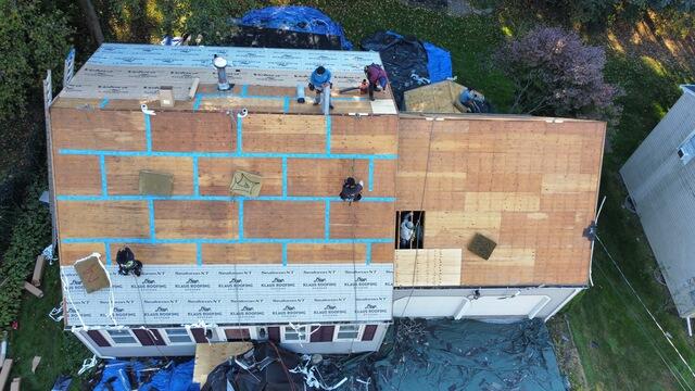 Plywood Is Replaced & Underlayment Is Applied