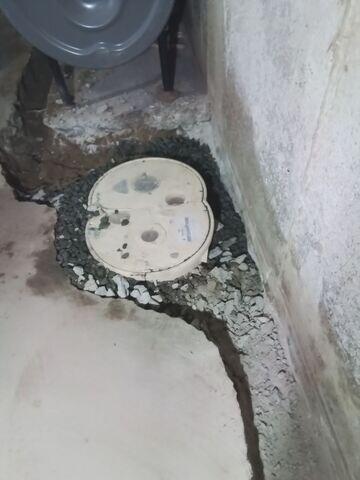 During Sump Pump Installation
