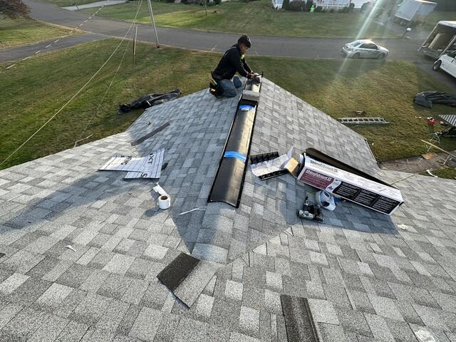 Ridge Vent Is Installed