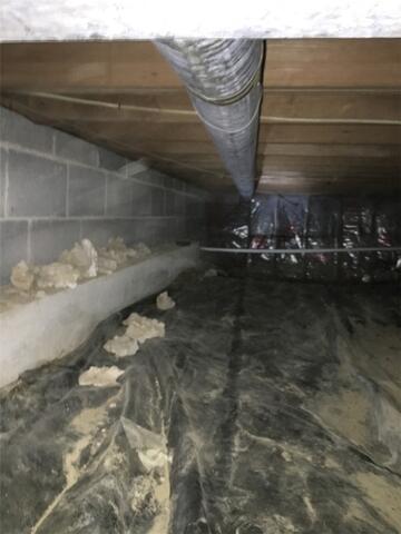 Damp Crawl Space