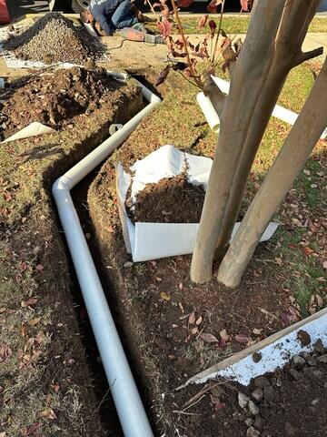 During LawnScape Install