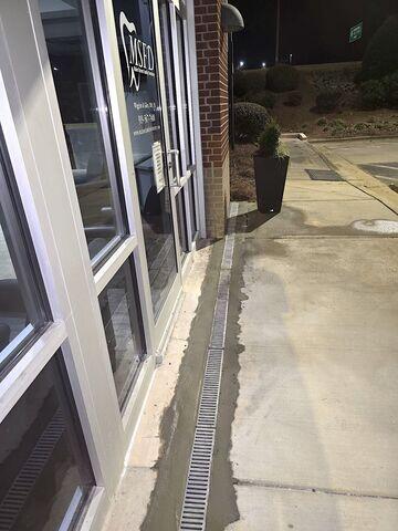 After: TrenchDrain Installation Complete