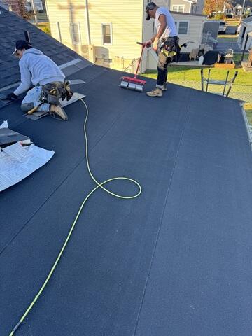 Low-Sloping Roof Cap Installed