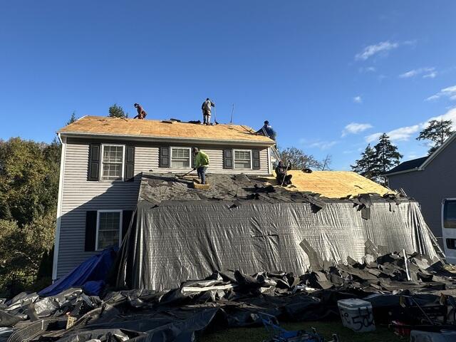 The Old Shingles Are Removed