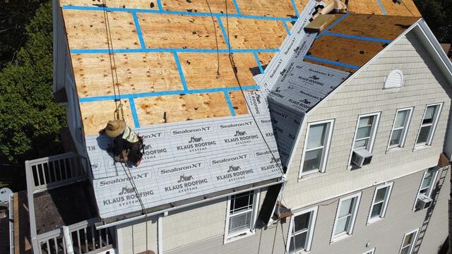 Seams Are Sealed & Underlayment Is Laid