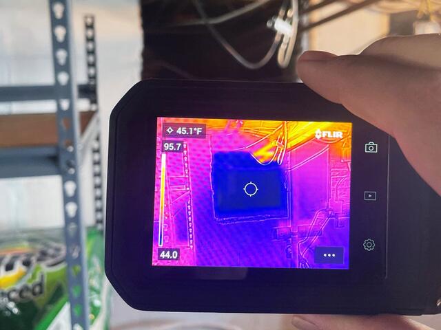 Thermal Image of the Crawl Space Entrance