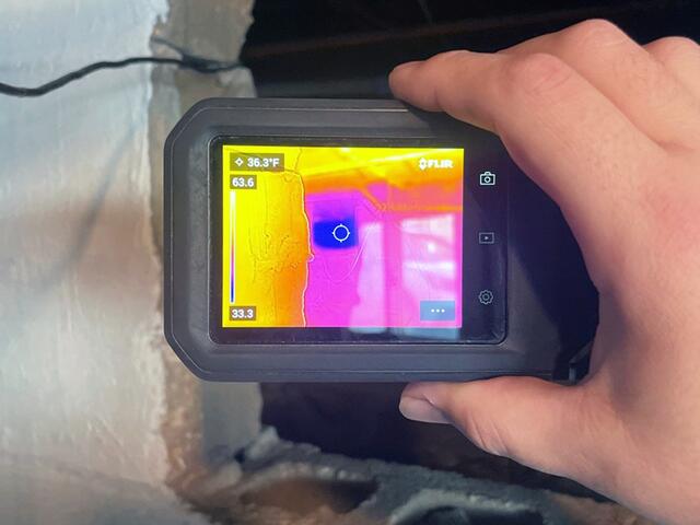 Thermal Image of the Second Crawl Space Entrance