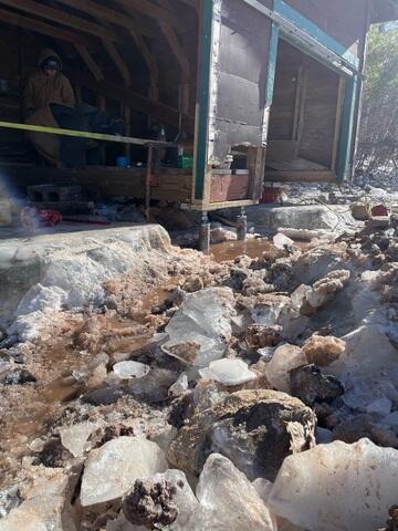 Close-Up of Helical Piers