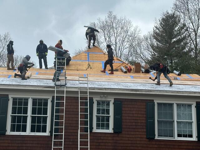 Seams Taped & Underlayment Goes On