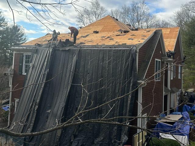 Old Shingles Are Stripped