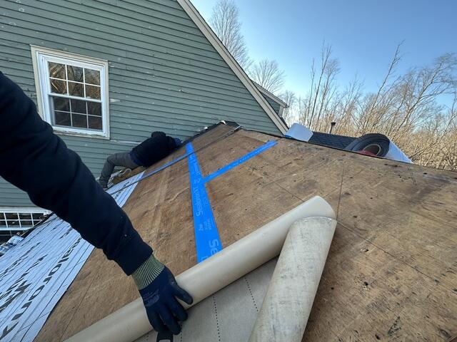 Seams Taped & Underlayment Applied