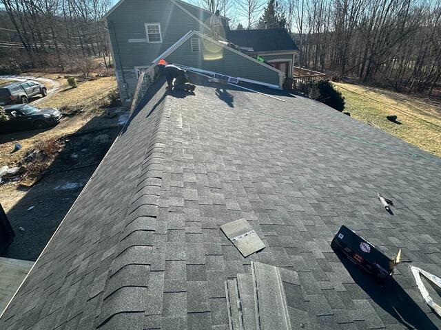 Hip & Ridge Shingles Installed