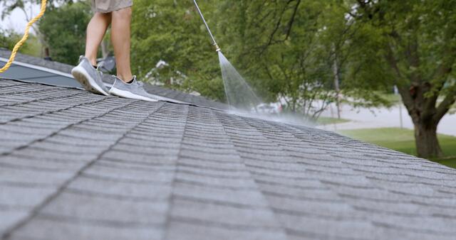 Spraying life back in to the shingles!