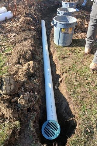 Drainage Correctly Installed