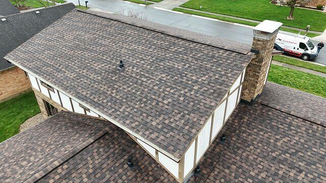 Close up of New Shingles