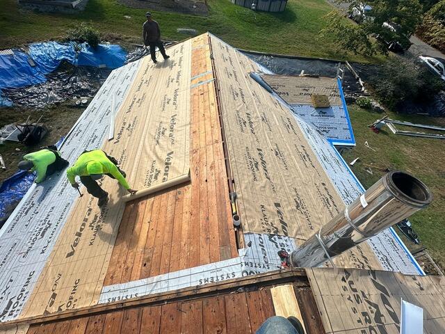 Underlayment Is Applied