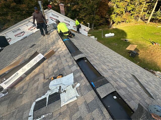 Ridge Vent Installed
